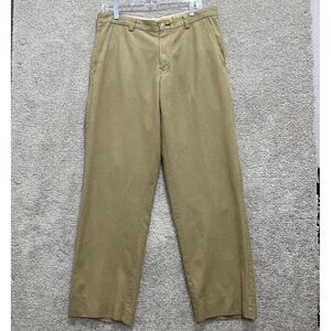 Tommy Bahama Dress Pants Men Size 34 khakis Slash Pocket Straight Leg Flat Front